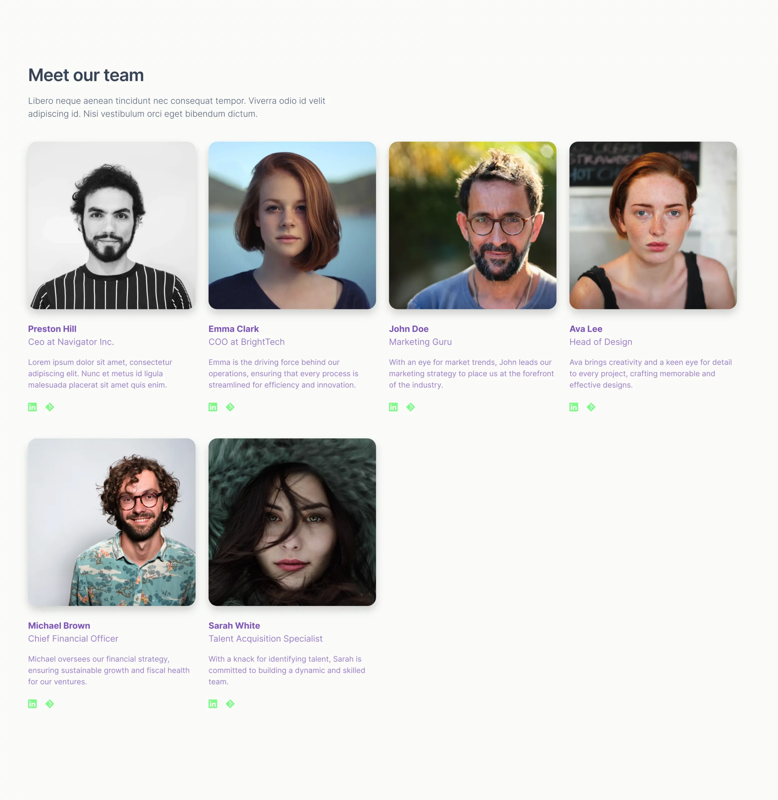 With medium images Bootstrap 5 components