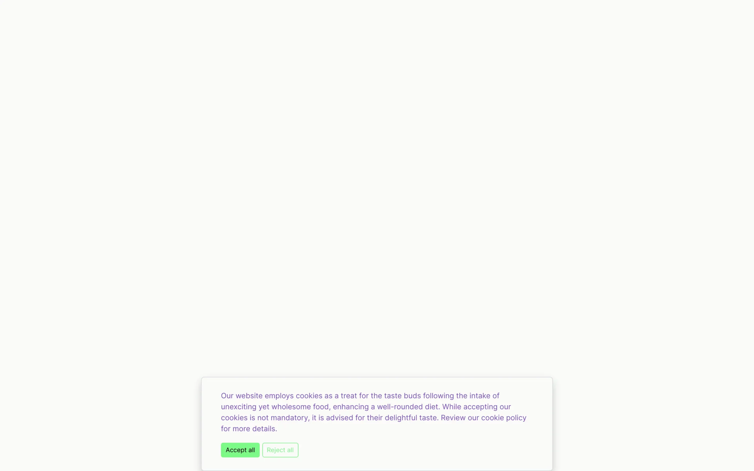 Privacy notice centered Bootstrap 5 components