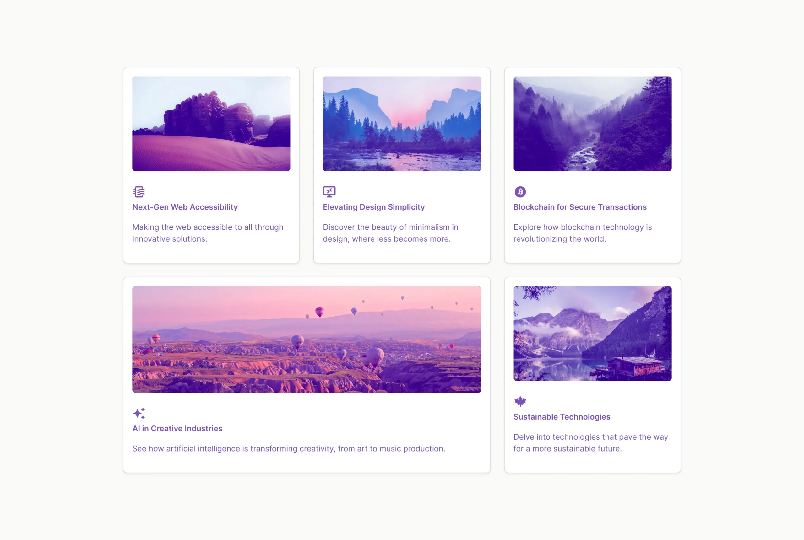 Bento grid with images and icons Bootstrap 5 components