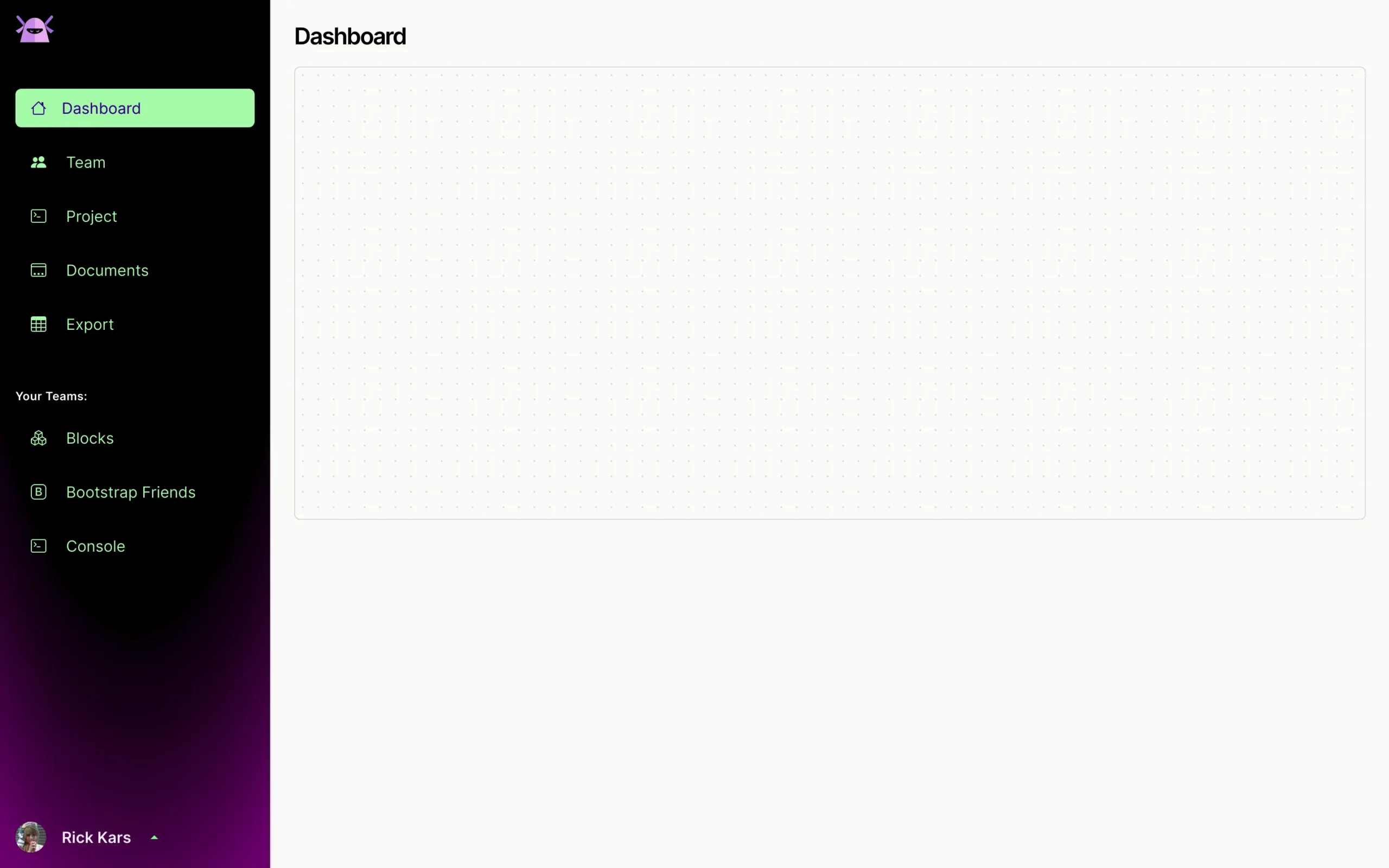 Simple Black and Purple Gradient Left Sidebar Layout Bootstrap 5 components