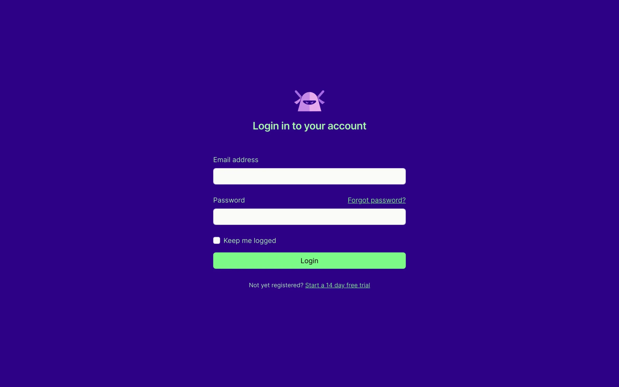 Simple login page on Dark Bootstrap 5 components